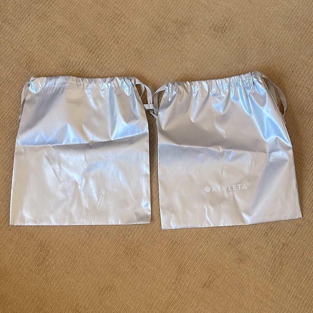 Athleta drawstring shopping tote bags (2)